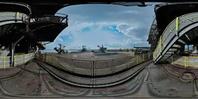 Absetzer Gemini (Mittelplattform) in Ferropolis, der Stadt aus Eisen