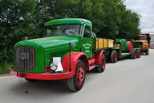 1958 Kaelble K 645 Z beim Oldtimer-Nutzfahrzeugtreffen 2016 im Kieswerk Ebenhöh