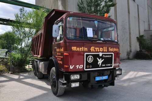 1975 öAF 38.320 DFAK beim Oldtimer-Nutzfahrzeugtreffen 2016 im Kieswerk Ebenhöh