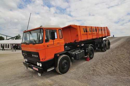 DAF FT 2300 von Ebenhöh beim Oldtimer-Nutzfahrzeugtreffen 2016 im Kieswerk Ebenhöh