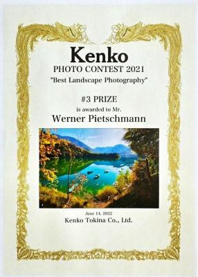 Auszeichnung Kenko Photo Contest 2021 Best Landscape Photography Award