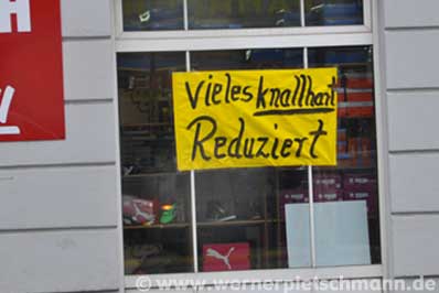 Räumungsverkauf / Sale | Foto: © Werner Pietschmann
