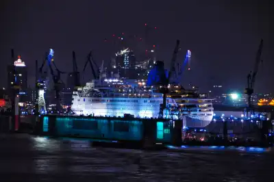 Schiffswerft Bloom & Voss im Hamburger Hafen