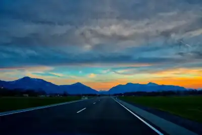 Blaue Berge im bayerischen Voralpenland