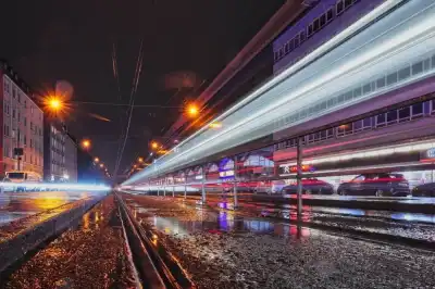 Langzeitbelichtung in der Landsberger Straße in München