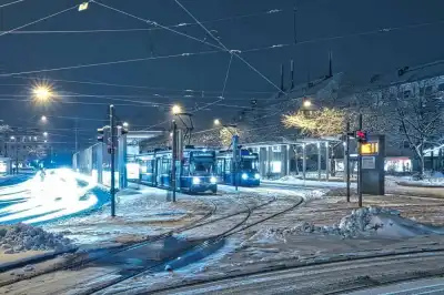 Romanplatz im Winter