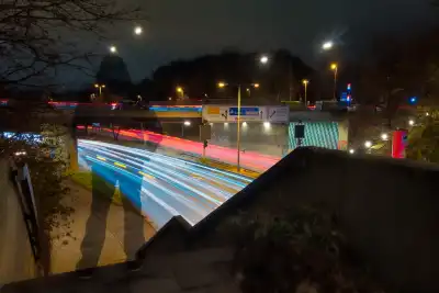 Langzeitbelichtung an der Heckenstallerstraße in München