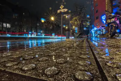 Nachtaufnahme am Rotkreuzplatz in München