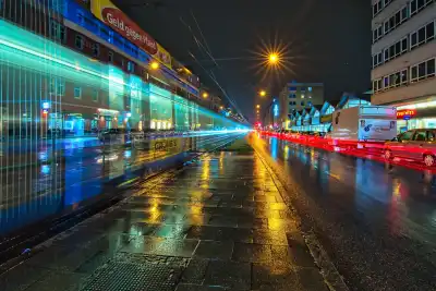 Langzeitbelichtung in der Landsberger Straße in München