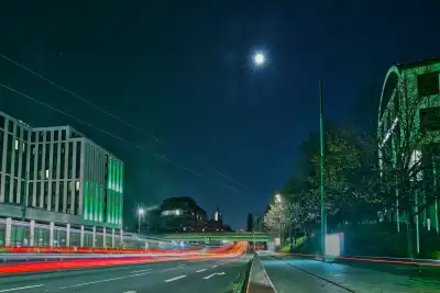 Lichtspuren auf der Landsberger Straße in München
