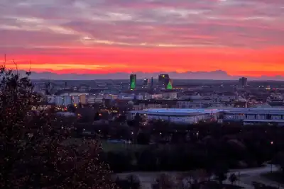 Blick vom Olympiaberg Richtung Alpenpanorama